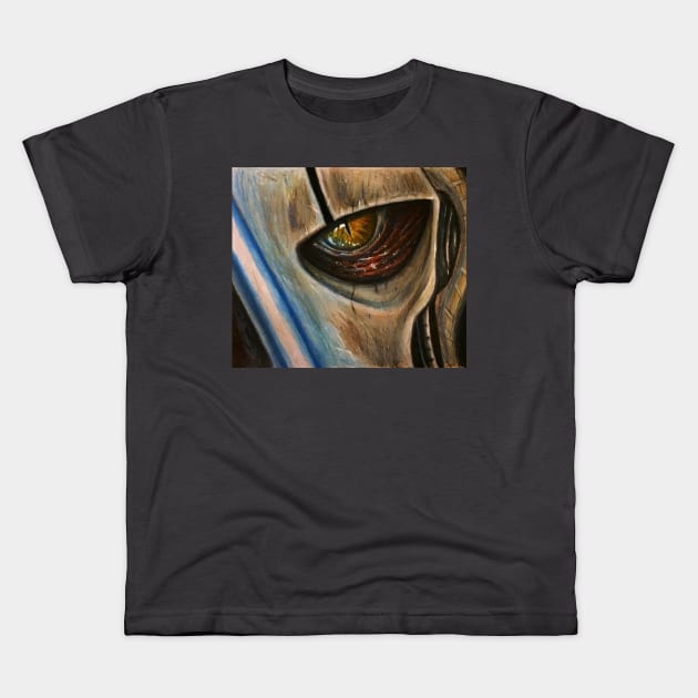 The Eye of General Grievous Kids T-Shirt by Saquanarts